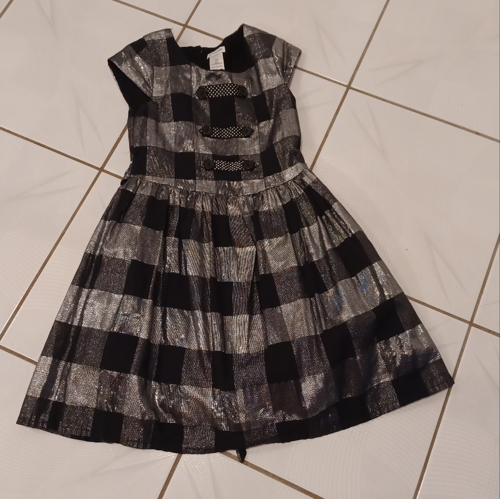 4/$60 Black & Silver Dress - Size 10 Girls